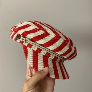 Striped Brixton fiddler hat